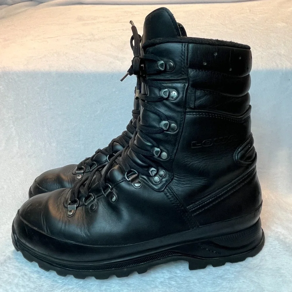 LOWA Combat Boot GTX Gore-Tex Mens US 12 Black Leather Tactical Military Vibram - Picture 2 of 9